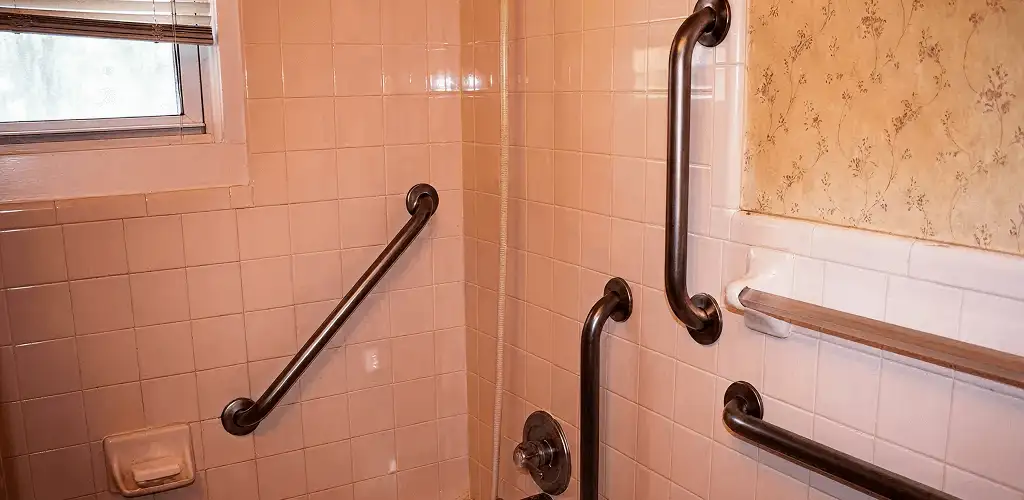 Shower grab bar installation for bathroom safety and accessibility in Sarasota, FL