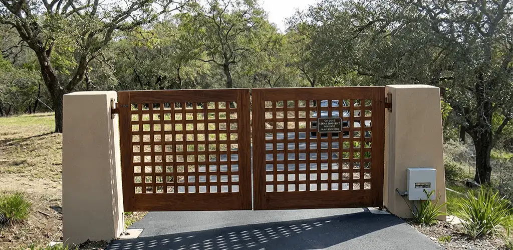 Driveway gate installation for a residential property in Sarasota, FL